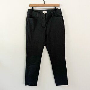 LOFT / gray washed curvy skinny ankle trouser pants 8
